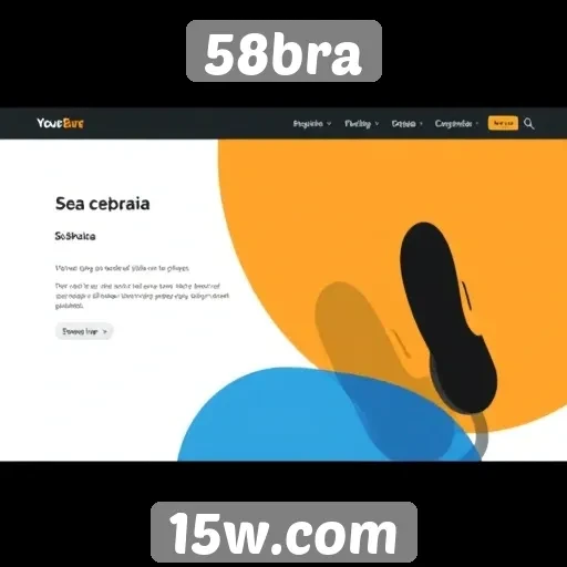 Recursos e funcionalidades do site 58bra